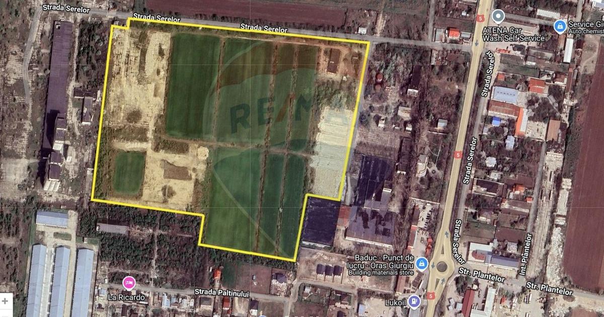 Teren Construcții intravilan de 119433 mp, în zona Nord, Giurgiu