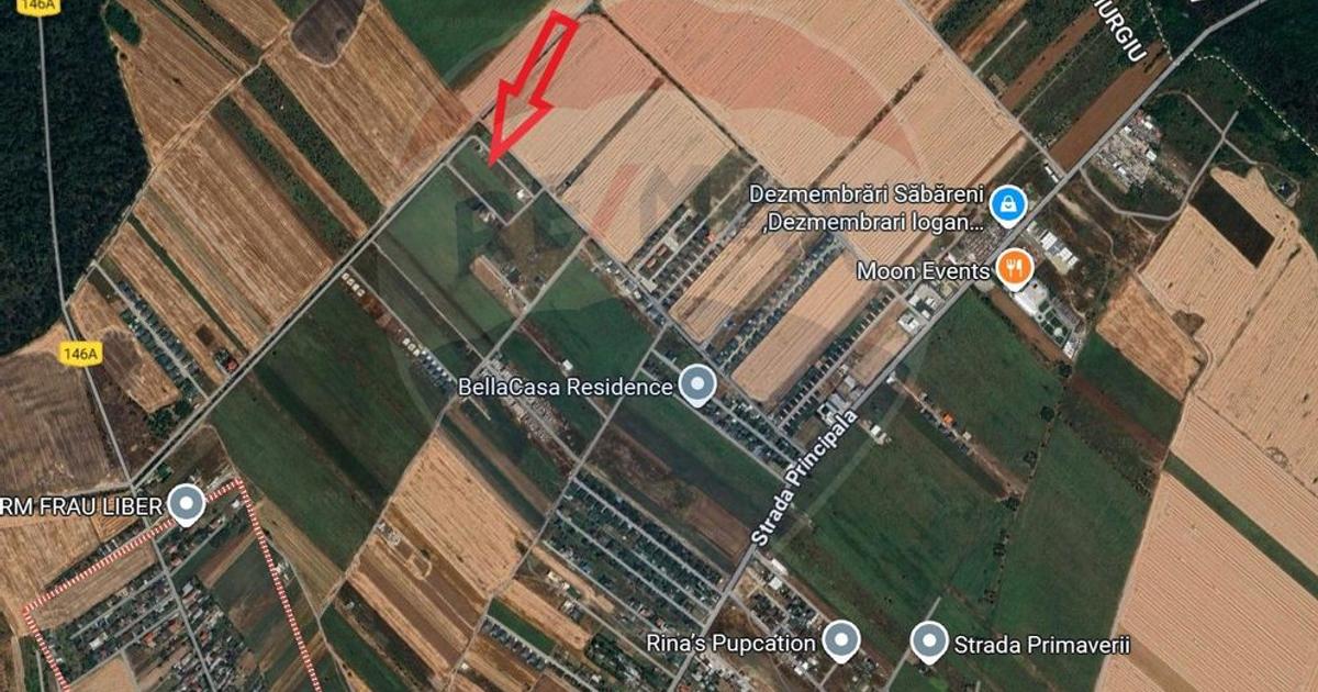 Teren Construcții intravilan de 4650 mp, în zona Nord, Giurgiu