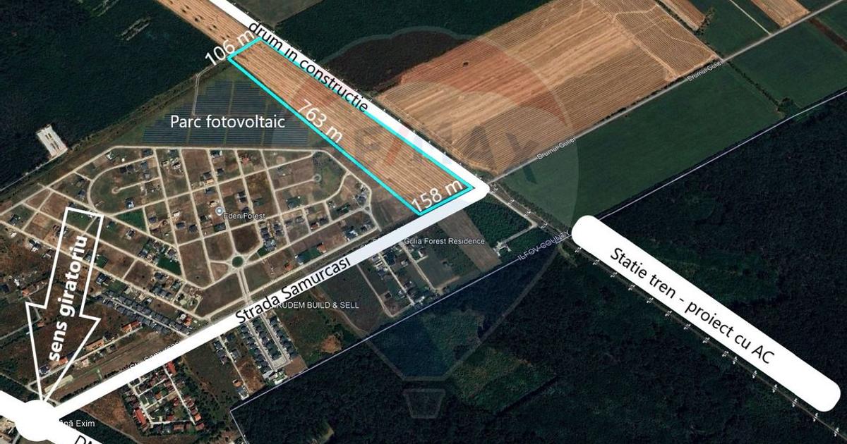 Teren Construcții intravilan de 99000 mp, în Gulia