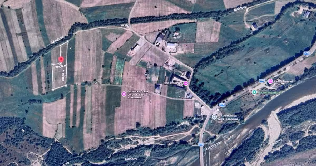 Teren Construcții intravilan de 5046 mp, în zona Sud-Vest, Gura Humorului