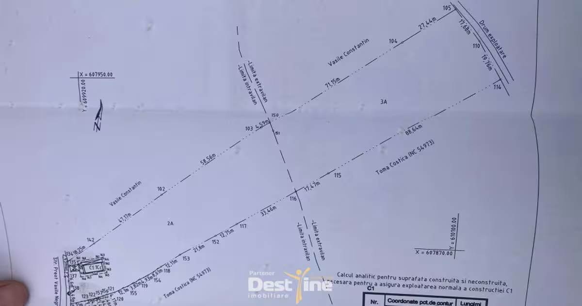 Teren Construcții intravilan de 7639 mp, în Gura Văii
