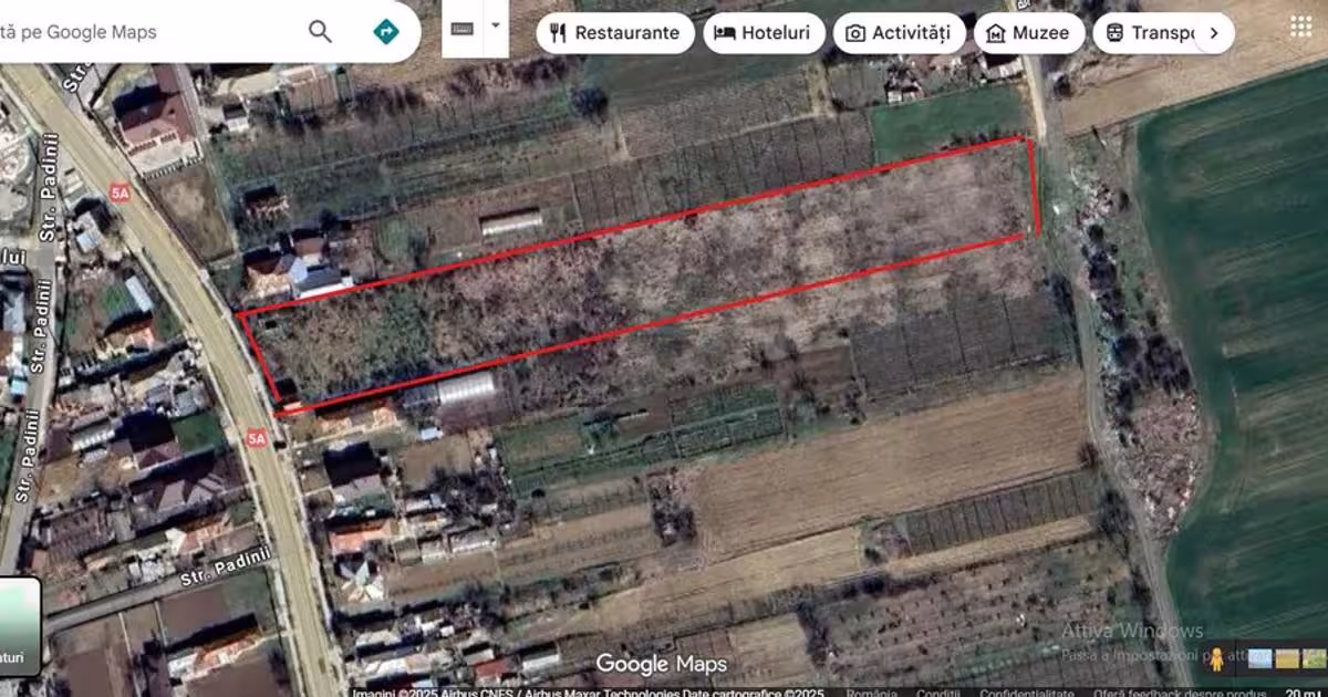 Teren Construcții intravilan de 8661 mp, în Hotarele