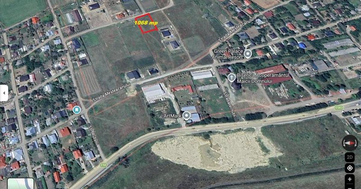 Teren Construcții intravilan de 1068 mp, în zona Nord-Est, Iași