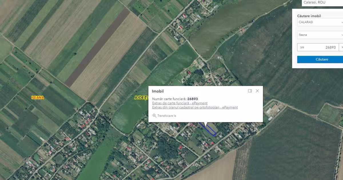 Teren Construcții intravilan de 649 mp, în Ileana preț 24.142 RON