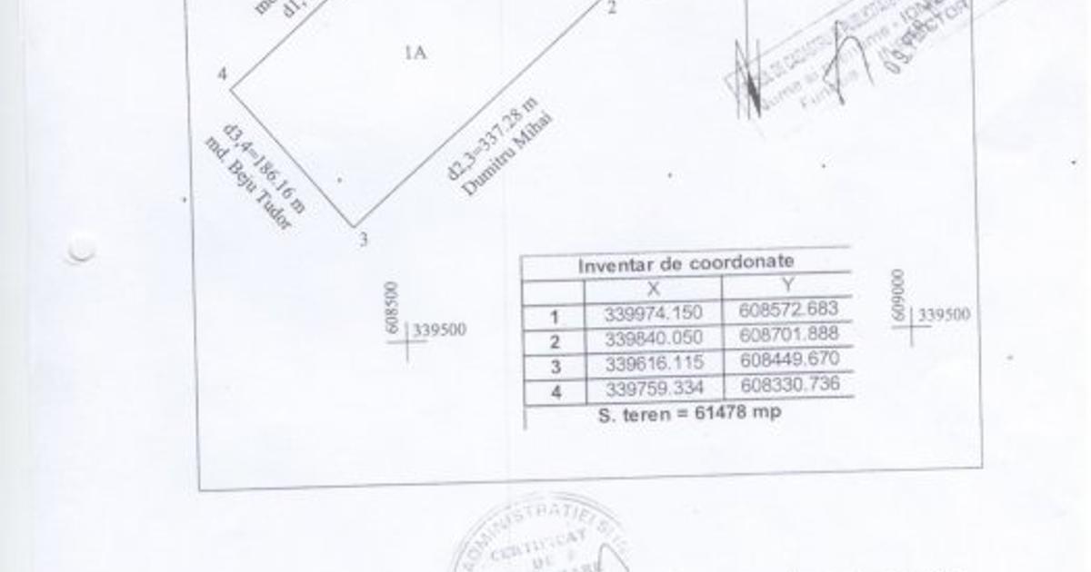 Teren Construcții intravilan de 61500 mp, în Lilieci