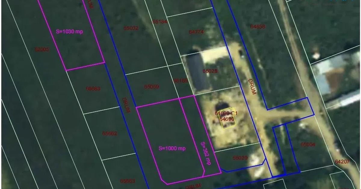 Teren Construcții intravilan de 1000 mp, în Măgura