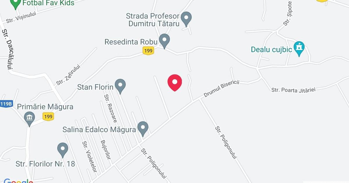 Teren Construcții extravilan de 1100 mp, în Măgura