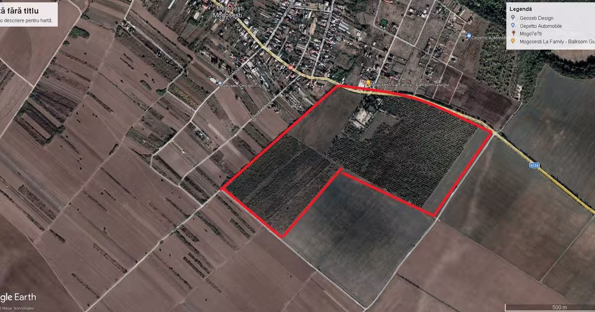 Teren Construcții intravilan de 370000 mp, în Mogoșești