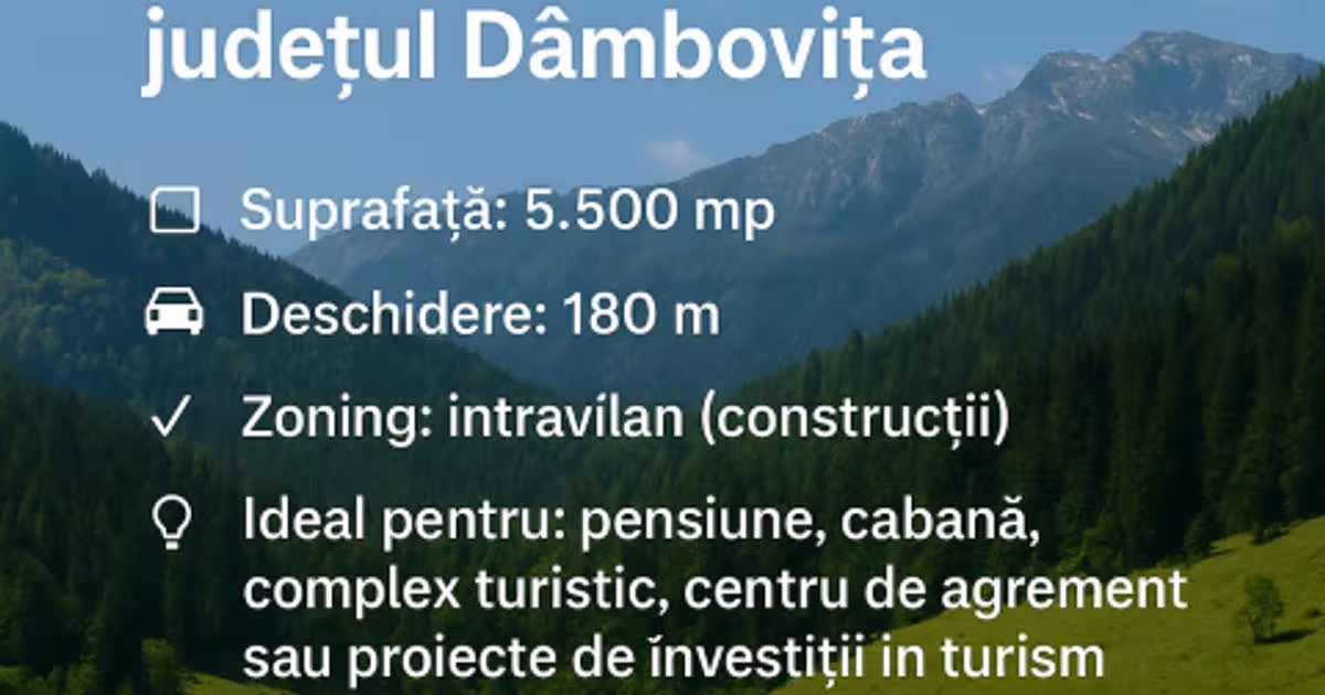 Teren Construcții intravilan de 5500 mp, în Moroeni