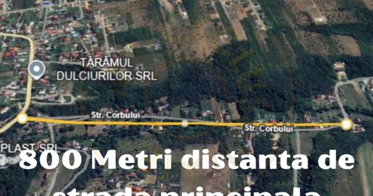 Teren Construcții intravilan de 844 mp, în Moșoaia