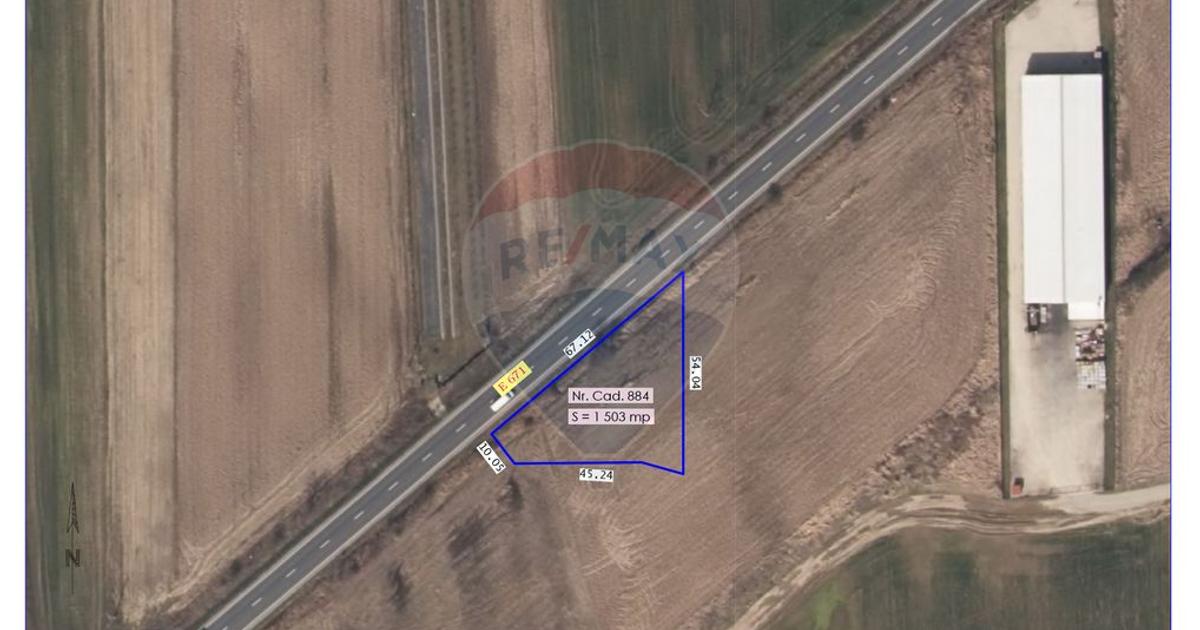 Teren Construcții intravilan de 1503 mp, în Nojorid