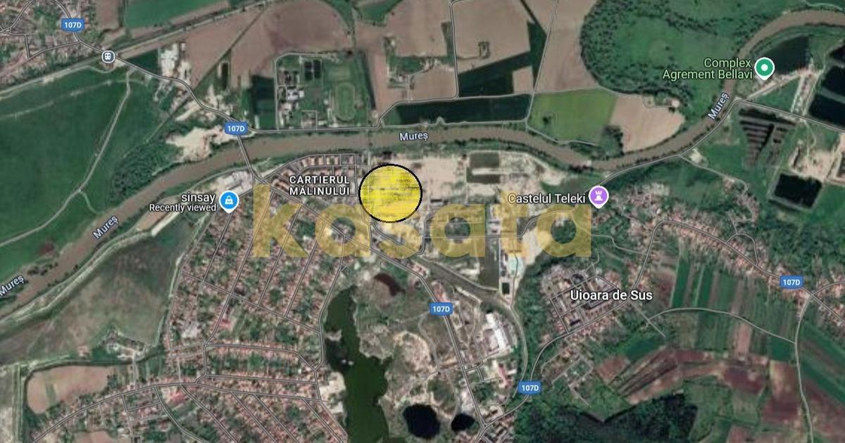 Teren Construcții intravilan de 33346 mp, în zona Nord, Ocna Mureș