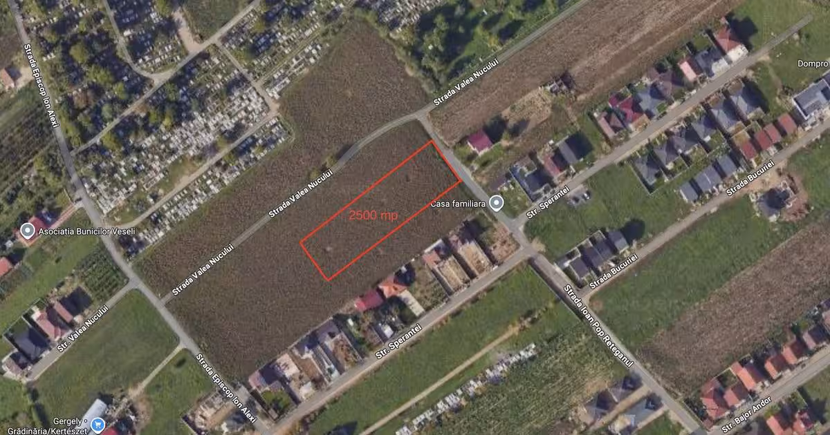 Teren Construcții intravilan de 2500 mp, în zona Oncea, Oradea