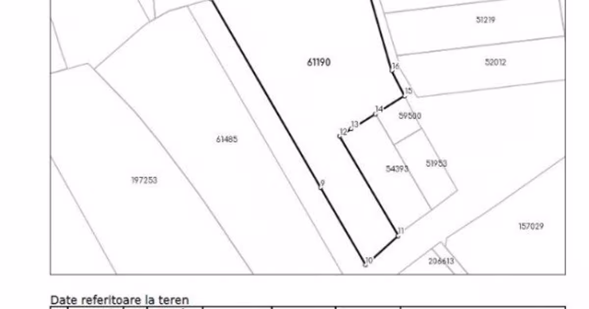 Teren Construcții intravilan de 6372 mp, în zona Oncea, Oradea