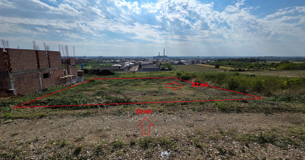 Teren Construcții intravilan de 841 mp, în zona Oncea, Oradea