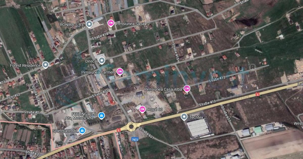 Teren Construcții intravilan de 1200 mp, în Oșorhei