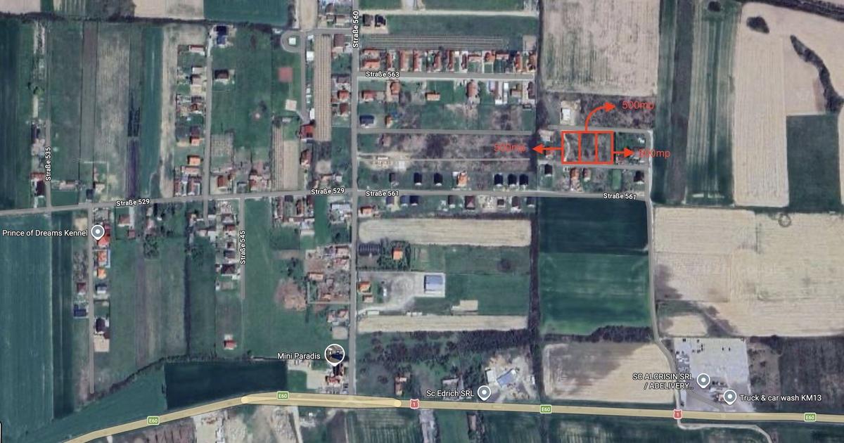 Teren Construcții intravilan de 500 mp, în Oșorhei