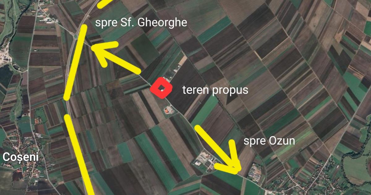 Teren Construcții intravilan de 6300 mp, în Ozun