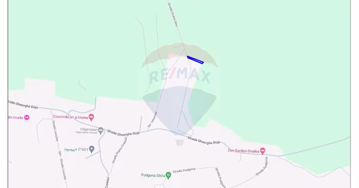 Teren Construcții intravilan de 915 mp, în Paleu