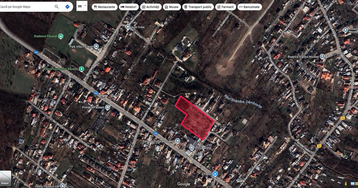 Teren Construcții de 9685 mp, în Păulești