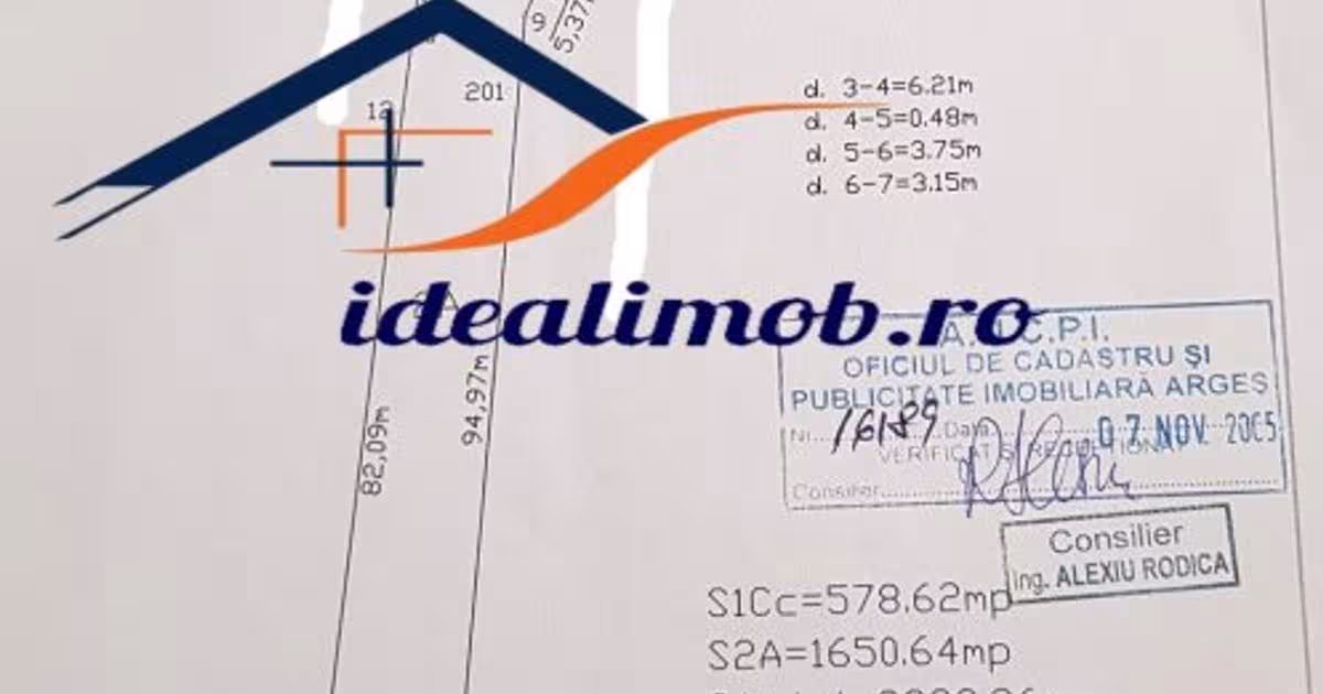 Teren Construcții intravilan de 2500 mp, în zona Big-Bascov, Pitești