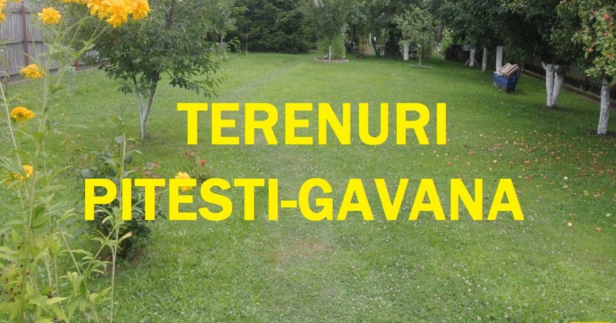 Teren Construcții intravilan de 1000 mp, în zona Găvana, Pitești