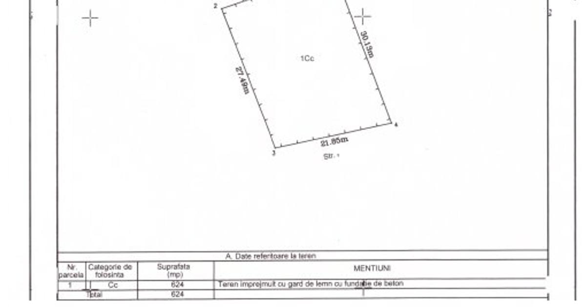 Teren Construcții intravilan de 533 mp, în zona Trivale, Pitești