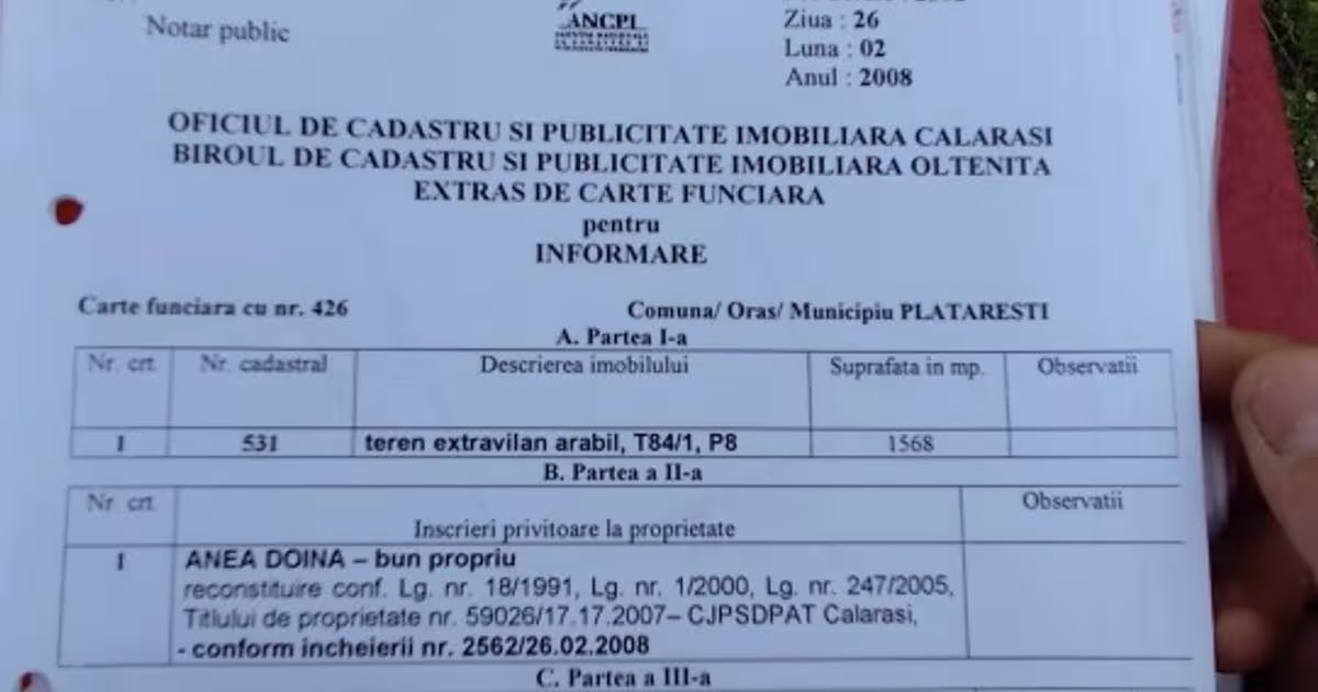 Teren Construcții intravilan de 1568 mp, în Plătărești