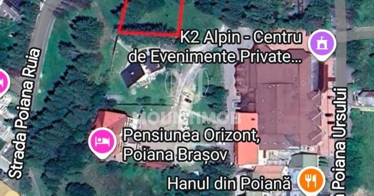 Teren Construcții intravilan de 1404 mp, în Poiana Brașov