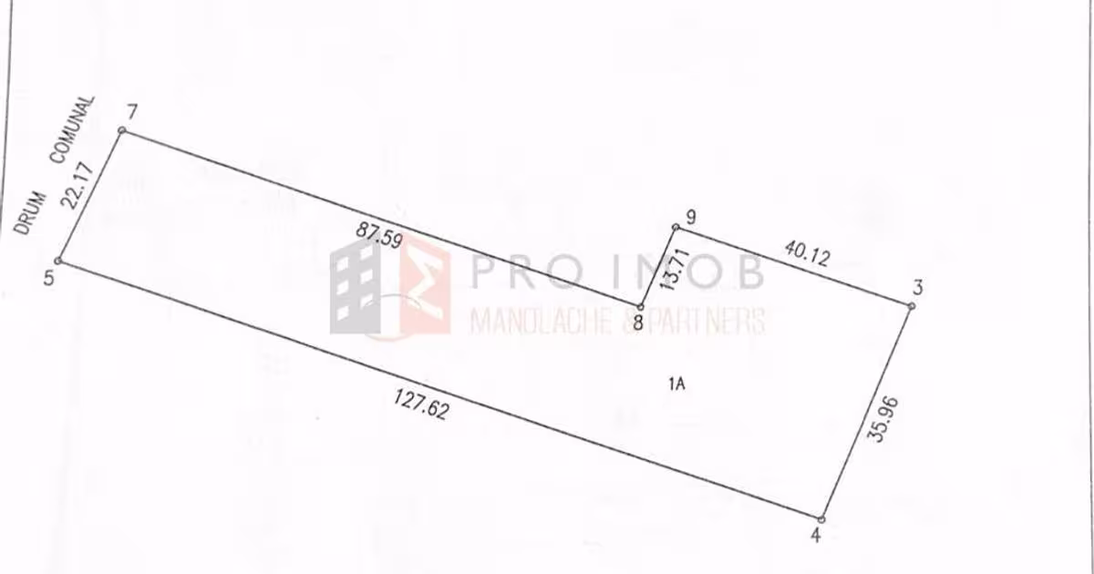 Teren Construcții intravilan de 3384 mp, în Poșta Câlnău