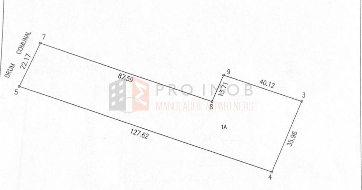 Teren Construcții intravilan de 3384 mp, în Poșta Câlnău