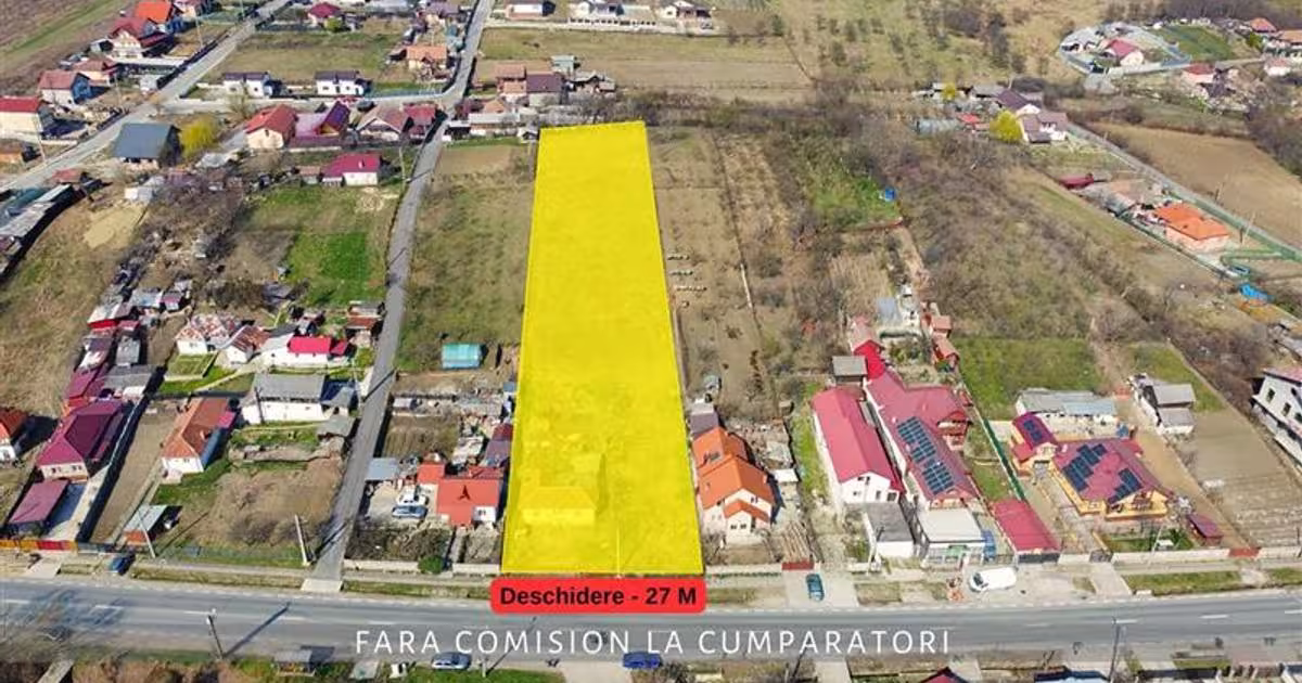 Teren Construcții intravilan de 3336 mp, în zona 1 Mai, Râmnicu Vâlcea