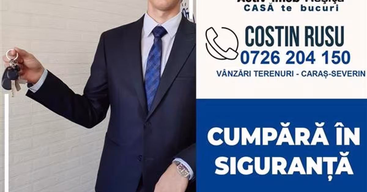 Teren Construcții intravilan de 2819 mp, în zona Calea Caransebeșului, Reșița