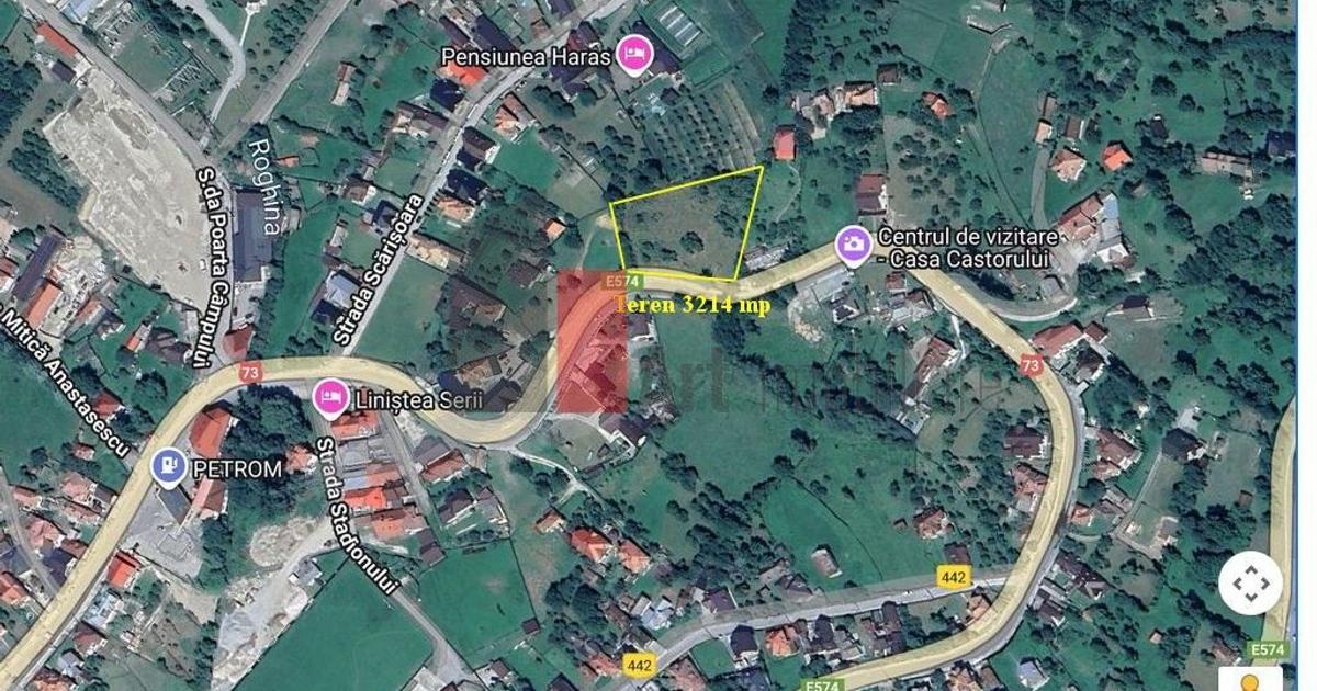 Teren Construcții intravilan de 3214 mp, în Rucăr