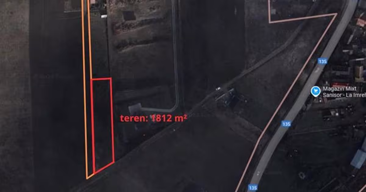 Teren Construcții intravilan de 2171 mp, în Sânișor