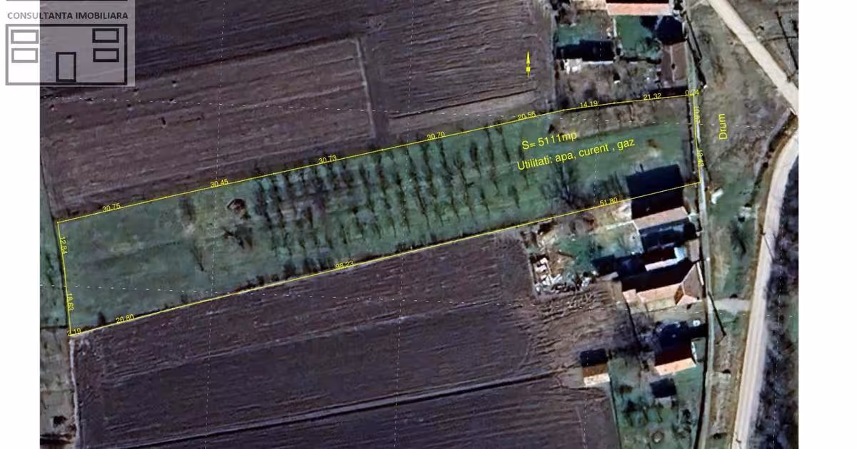 Teren Construcții intravilan de 5111 mp, în Sânnicolau Român