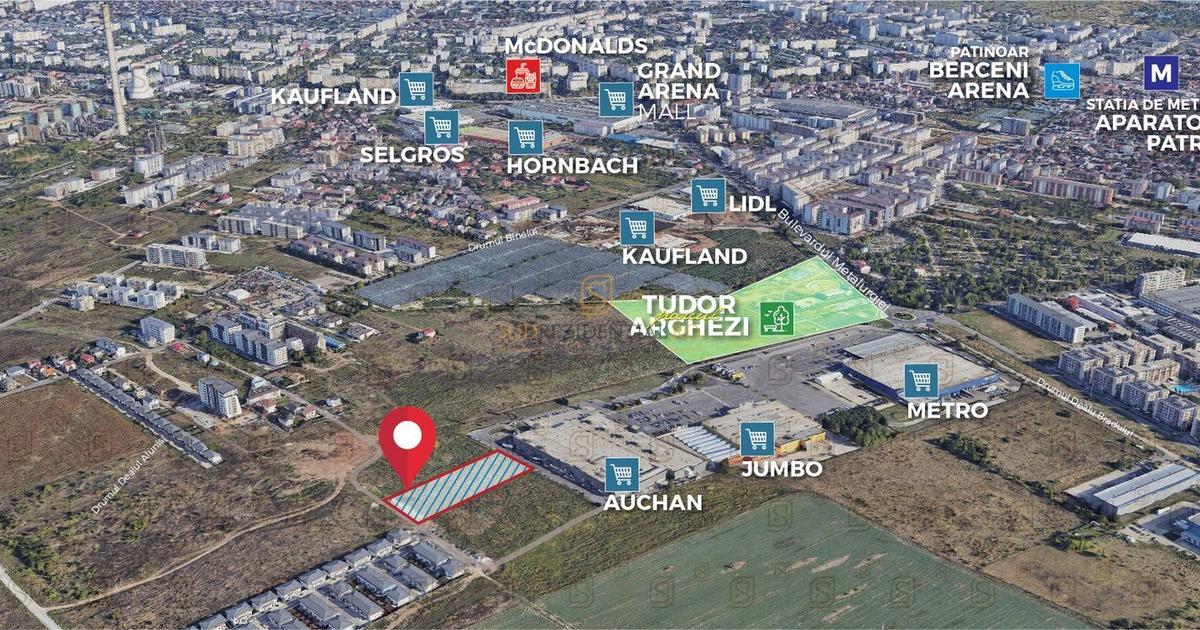 Teren Construcții intravilan de 5000 mp, în zona Metalurgiei, Sector 4