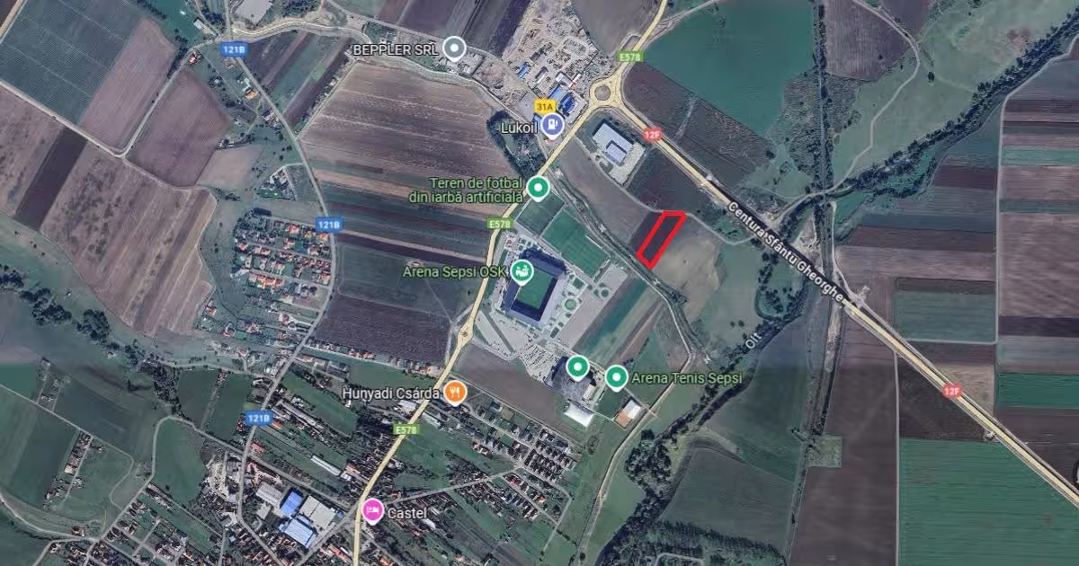 Teren Construcții intravilan de 6400 mp, în zona Lunca Oltului, Sfântu Gheorghe