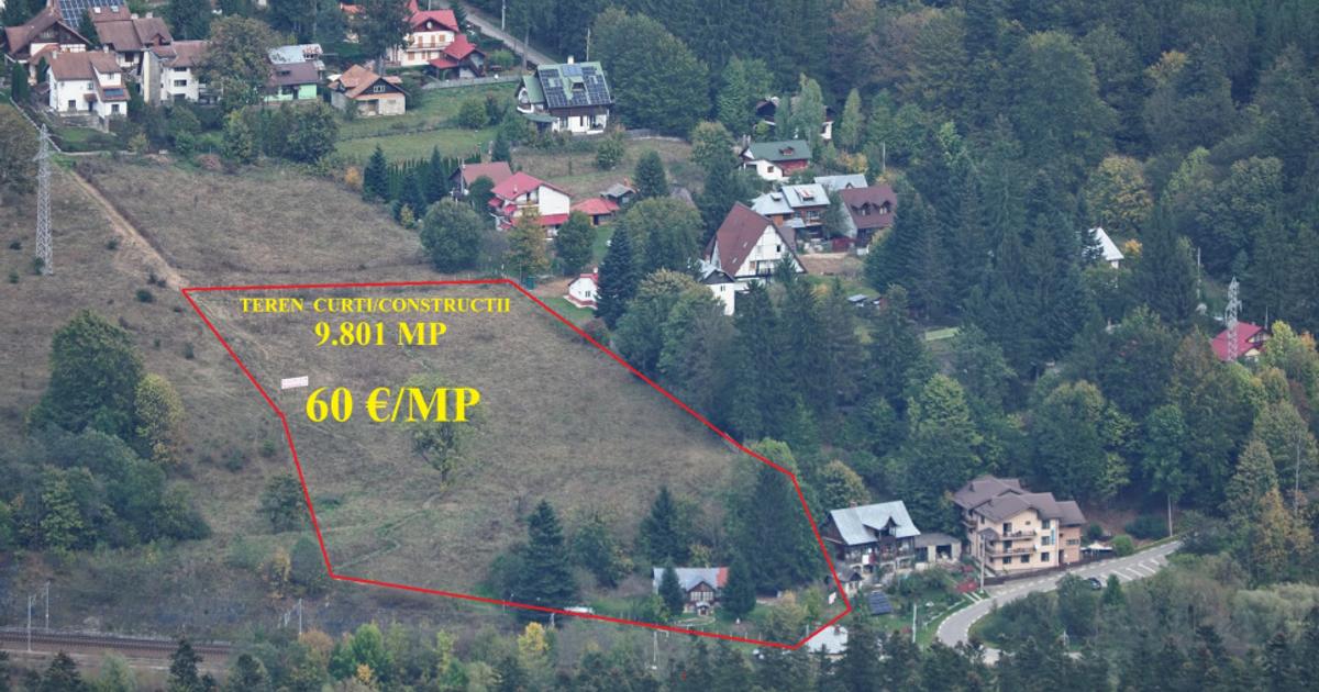 Teren Construcții intravilan de 9801 mp, în zona Cumpătu, Sinaia