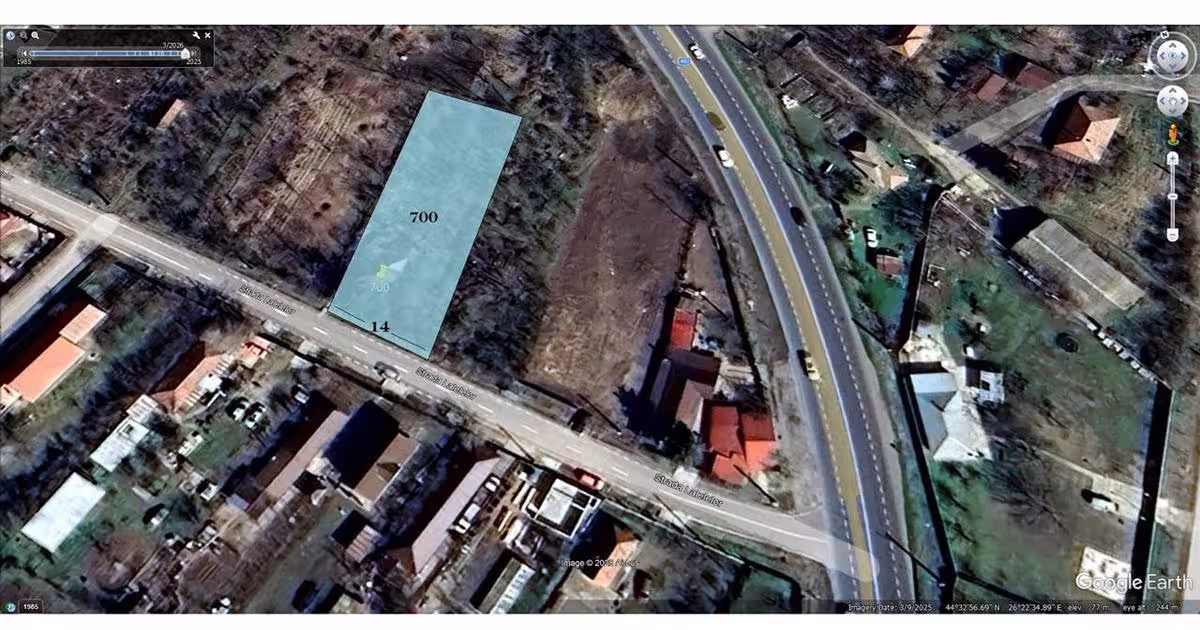 Teren Construcții intravilan de 700 mp, în Sinești