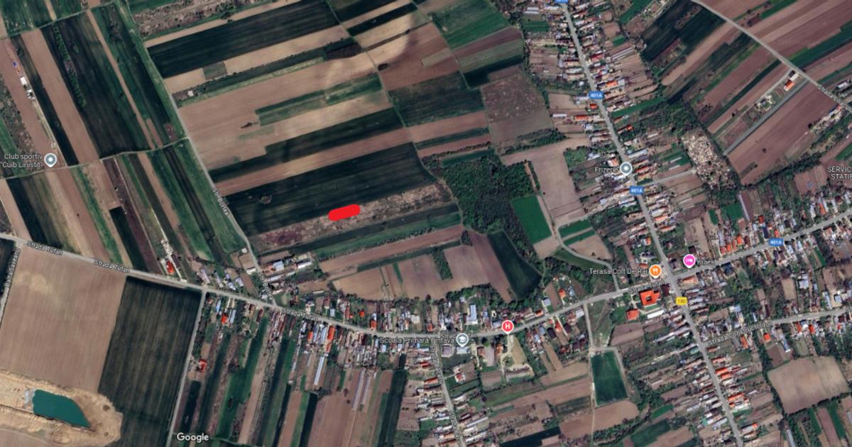 Teren Construcții extravilan de 831 mp, în Tântava