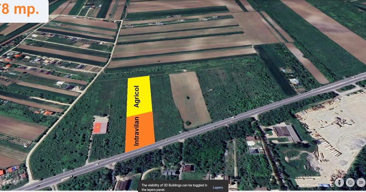 Teren Construcții intravilan de 8478 mp, în Tărtășești