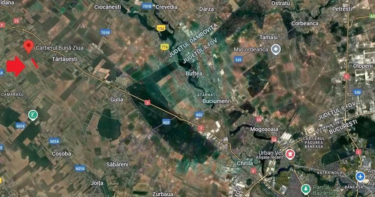 Teren Construcții intravilan de 9923 mp, în Tărtășești