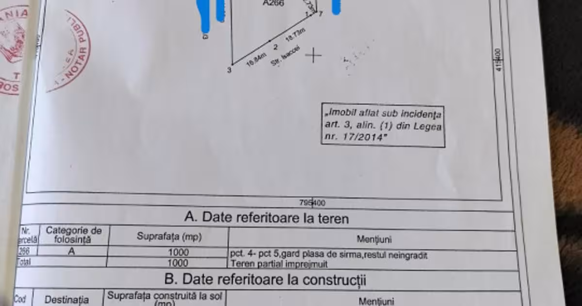 Teren Construcții intravilan în zona Vest, Tulcea