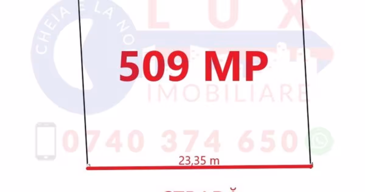 Teren Construcții intravilan de 509 mp, în zona Vest, Tulcea