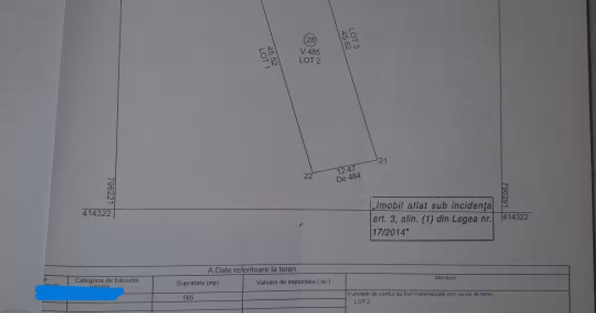 Teren Construcții intravilan de 565 mp, în zona Zona Industrială, Tulcea