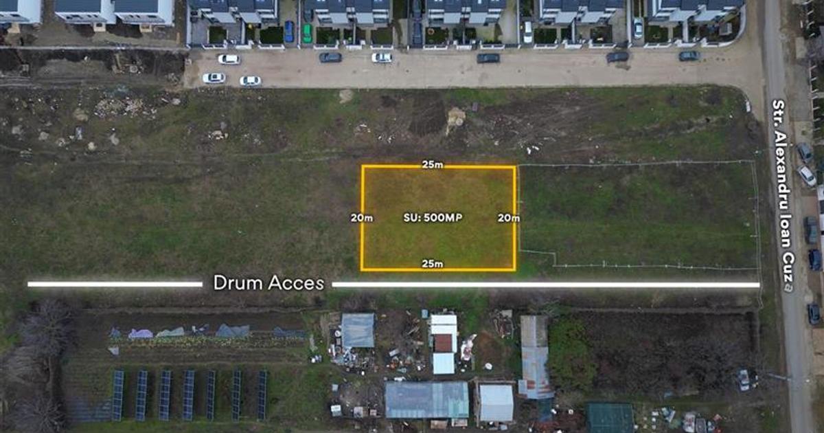 Teren Construcții intravilan de 500 mp, în Tunari