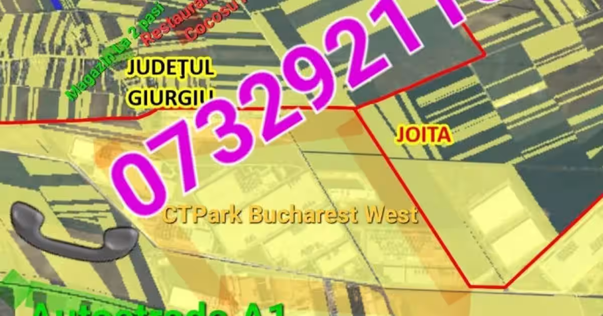 Teren Construcții intravilan de 1693 mp, în Ulmi