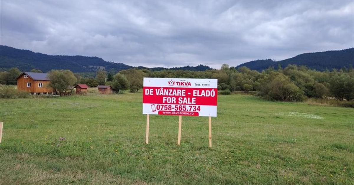 Teren Construcții extravilan de 6600 mp, în Valea Strâmbă