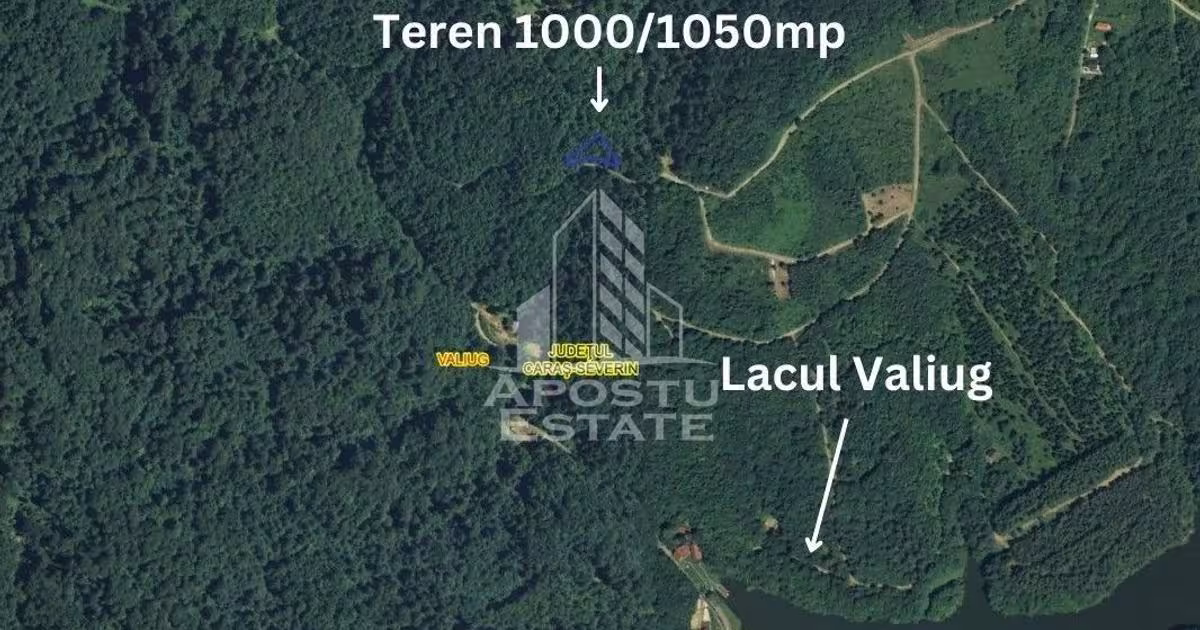 Teren Construcții intravilan de 1050 mp, în Văliug